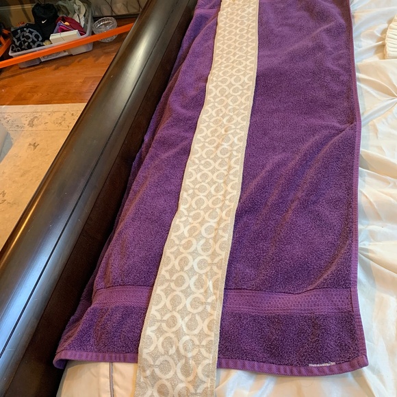 Coach Cream/Gold Wool Blend Scarf - Picture 4 of 4